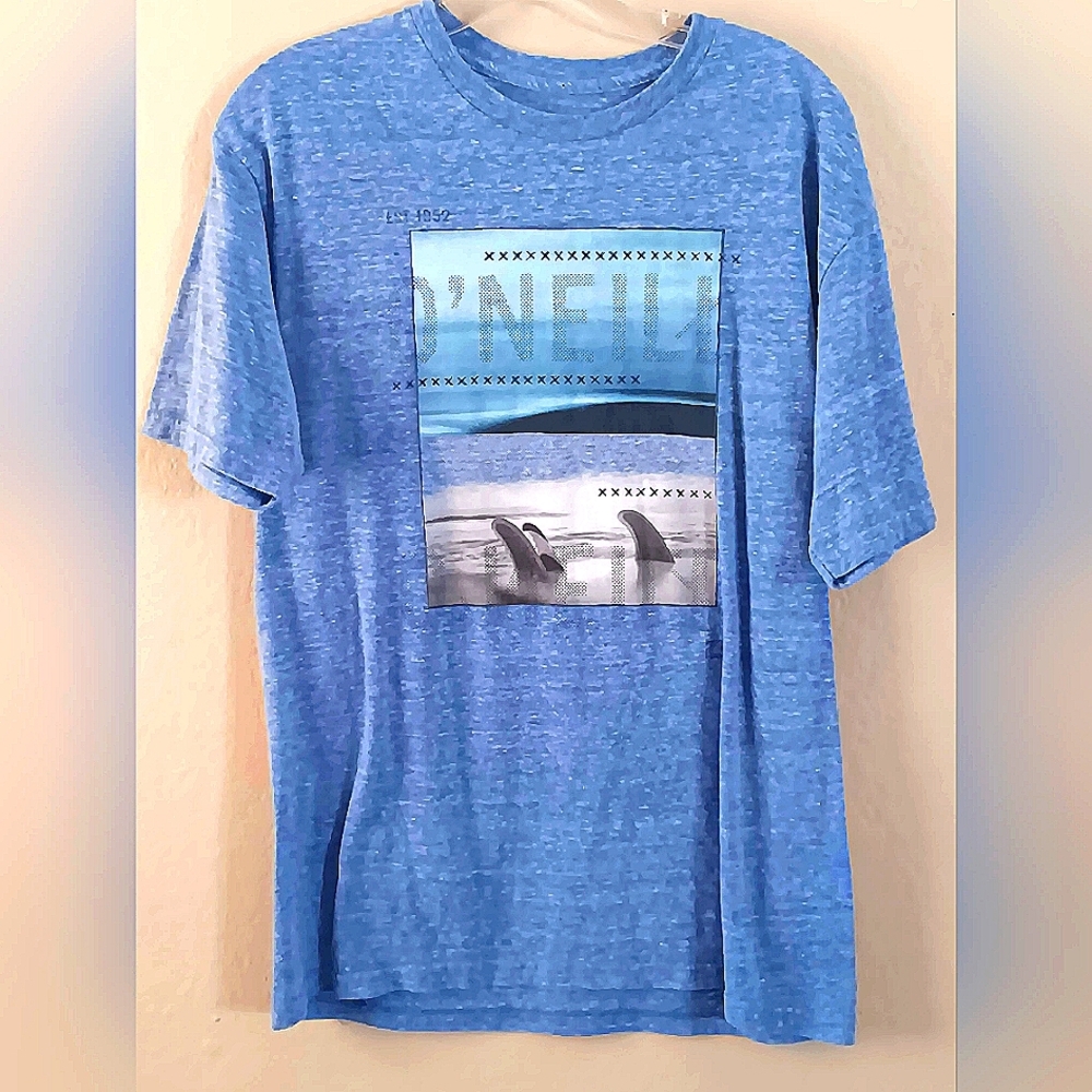 3/10 O'Neill Blue Graphic Short Sleeve Tee Surf Beach